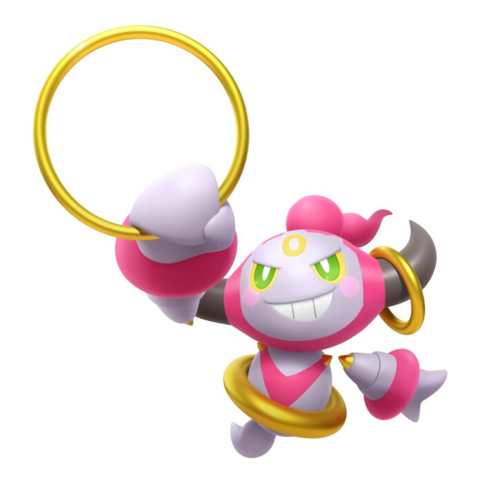 Pokémon Legends: Z-A – Mega Dimension hashmoji featuring Hoopa with the #MegaDimension hashtag now available on X (formerly Twitter)