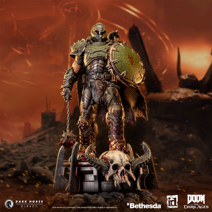 DARK HORSE DIRECT IS LAUNCHING THE SLAYER WITH A LIMITED-EDITION DOOM: THE DARK AGES - DOOM SLAYER STATUE FOR PRE-ORDER