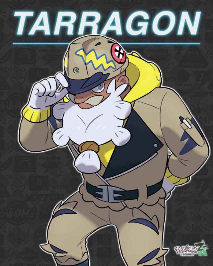 In Pokémon Legends: Z-A, Tarragon of DYN4MO runs Racine Construction and dotes on his granddaughter Canari, a popular streamer