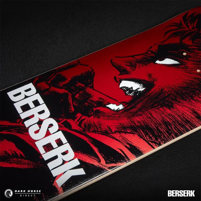 THE ICONIC MANGA, BERSERK, TAKES ON A NEW FORM WITH THE GUTS’ RAGE SKATE DECK