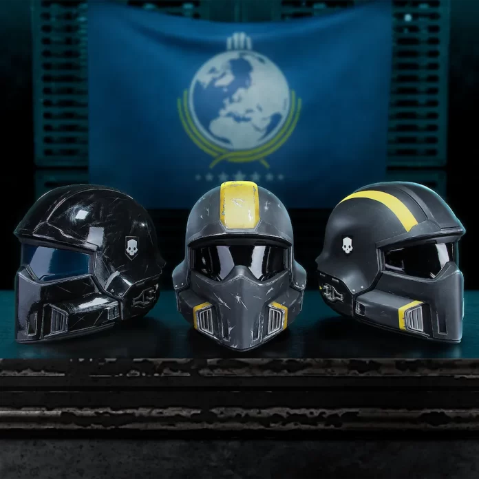 PLEDGE YOUR LOYALTY TO SUPER EARTH AND HELP SPREAD MANAGED DEMOCRACY WITH HELLDIVERS 2 HELMET 1:1 REPLICAS FROM DARK HORSE