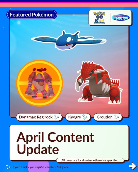 All major featured Pokémon, Max Battles, five-star Raids, Mega Raids, Shadow Latios, in-game events and Raid Hours revealed for Pokémon GO in April 2026 All major featured Pokémon, Max Battles, five-star Raids, Mega Raids, Shadow Latios, in-game events and Raid Hours revealed for Pokémon GO in April 2026