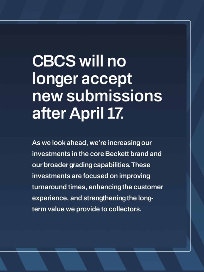 CBCS is Shutting Down this April