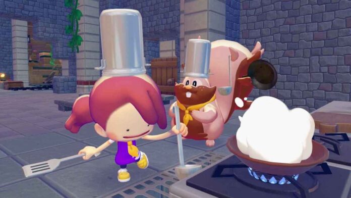Chef Dente is a special Greedent that likes to store kitchen tools all over its body and treat everyone to its delicious dishes in Pokémon Pokopia
