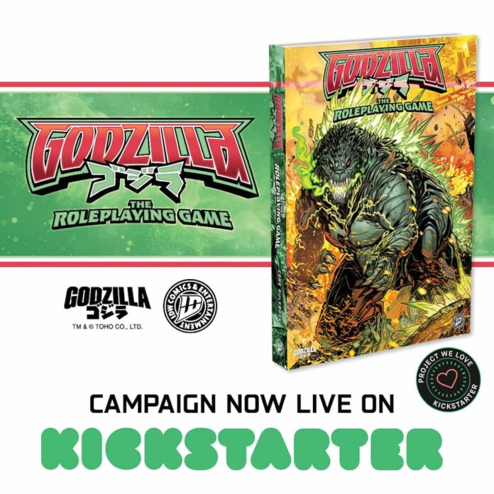 Godzilla roars in IDW Games’ Godzilla The Roleplaying Game, crowdfunding now