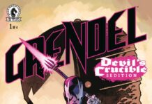 THE FIGHT TO SAVE AN APOCALYPTIC EARTH HAS JUST BEGUN IN MATT WAGNER’S “GRENDEL: DEVIL’S CRUCIBLE–SEDITION” THE FIGHT TO SAVE AN APOCALYPTIC EARTH HAS JUST BEGUN IN MATT WAGNER’S “GRENDEL: DEVIL’S CRUCIBLE–SEDITION”