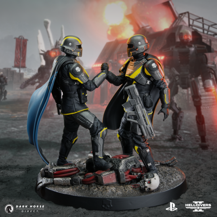 Dark Horse Direct, Sony Interactive Entertainment, and Arrowhead Game Studios present the exclusive Helldivers 2: Protectors of Democracy Premium Statue