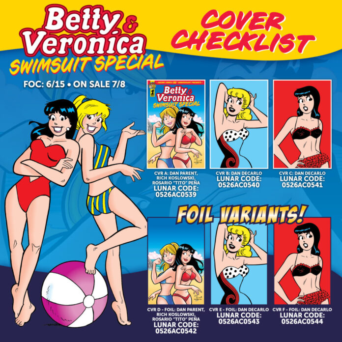 Have More Summer Fun with Betty and Veronica Swimsuit Special Variant Covers! - Archie Comics