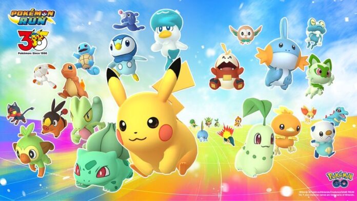 Pokémon RUN 30 Event in Pokémon GO will run from October through January throughout Asia featuring special wild encounters, Pokémon attracted by Incense, event bonuses, Pokémon RUN Timed Research and more
