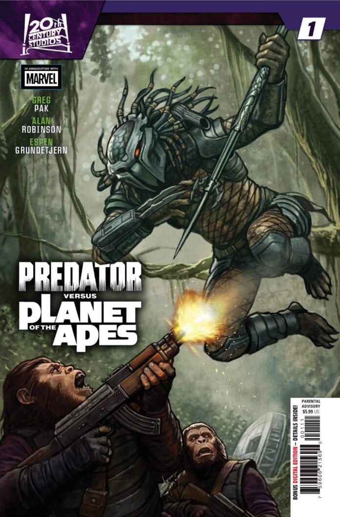 Exclusive Preview: Predator vs. the Planet of the Apes #1