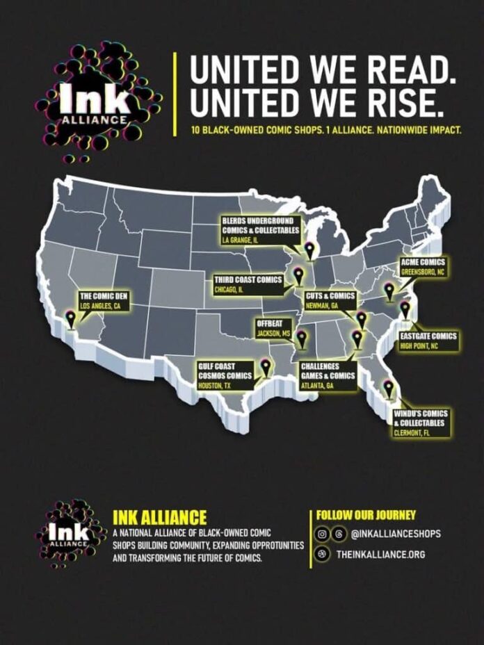 Ink Alliance brings together 10 Black-Owned Comic Shops for a Shared Vision