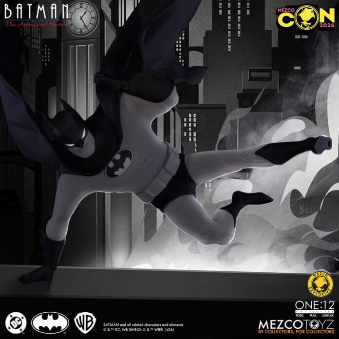 Mezco Con 2026: Mezco reveals the One:12 Collective Batman: The Animated Series – Noir Edition Exclusive