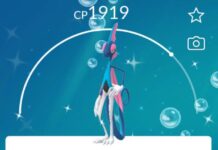 Pokémon GO screenshot of Shiny Inteleon that knows the Pokémon GO Community Day exclusive move Hydro Cannon Pokémon GO screenshot of Shiny Inteleon that knows the Pokémon GO Community Day exclusive move Hydro Cannon