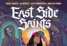 SDCC 2026: AJ Mendez, Aimee Garcia, and Ildy Modrovich Team Up for East Side Saints – Graphic Policy SDCC 2026: AJ Mendez, Aimee Garcia, and Ildy Modrovich Team Up for East Side Saints - Graphic Policy