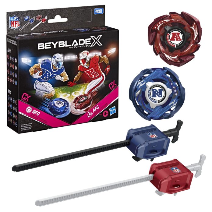 Beyblade and the NFL team up for Collab Tops