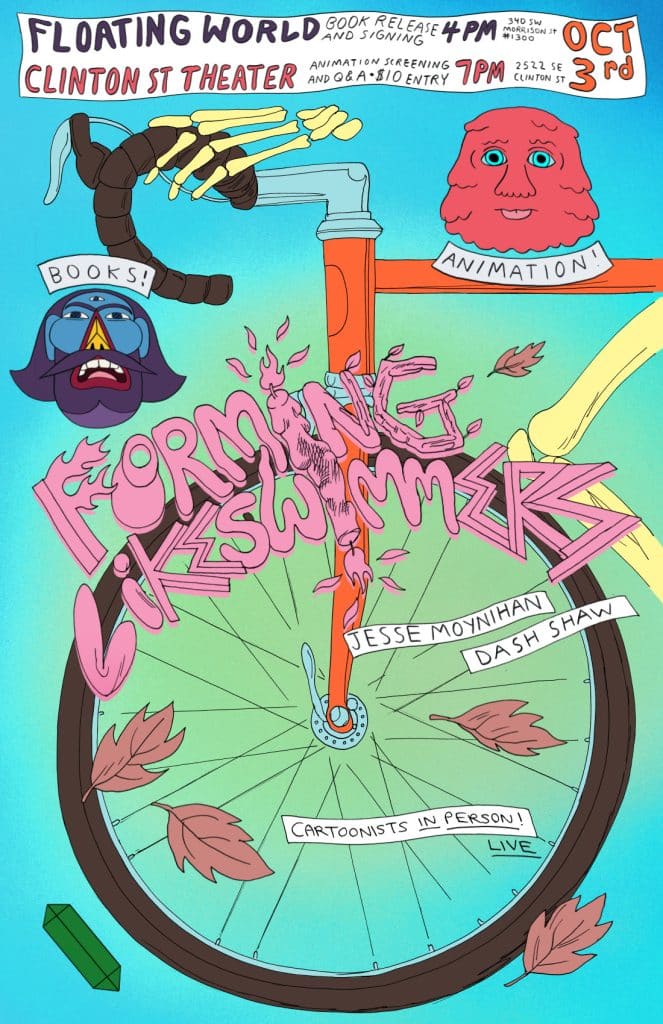 Books! Animation! Cartoonists LIVE in person at Floating World Comics in October! Books! Animation! Cartoonists LIVE in person at Floating World Comics in October!