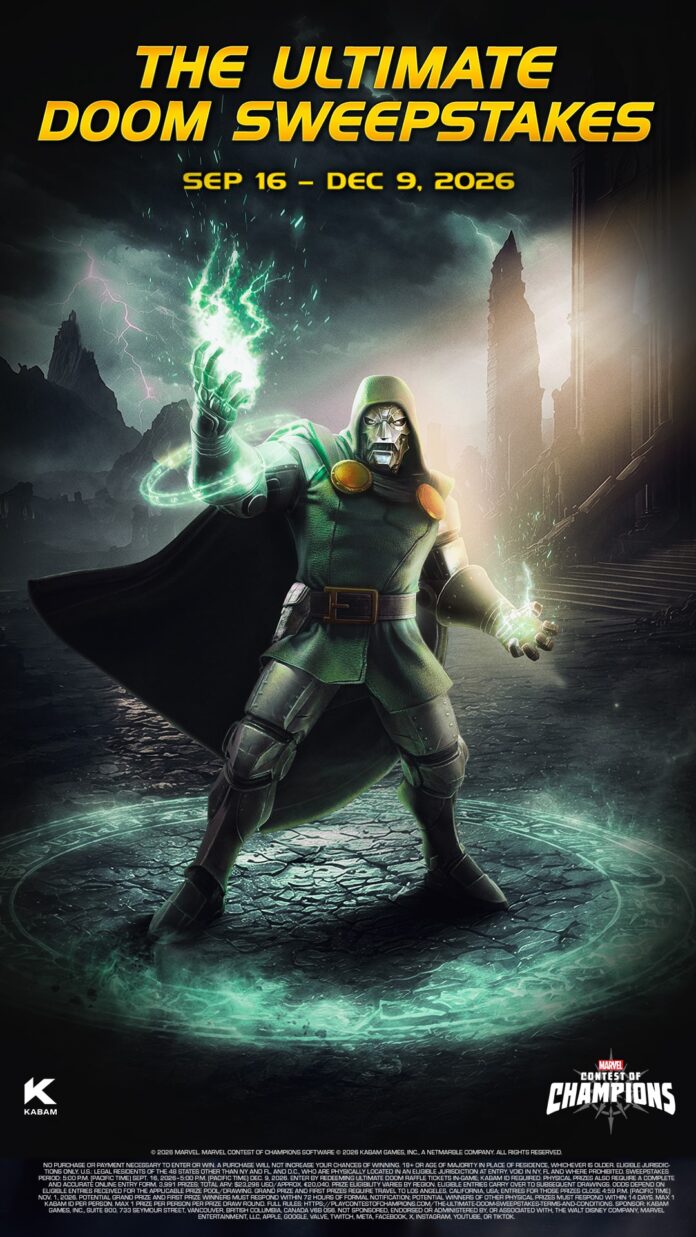 Kabam Launches 2026 Ultimate Doom Sweepstakes Kabam Launches 2026 Ultimate Doom Sweepstakes