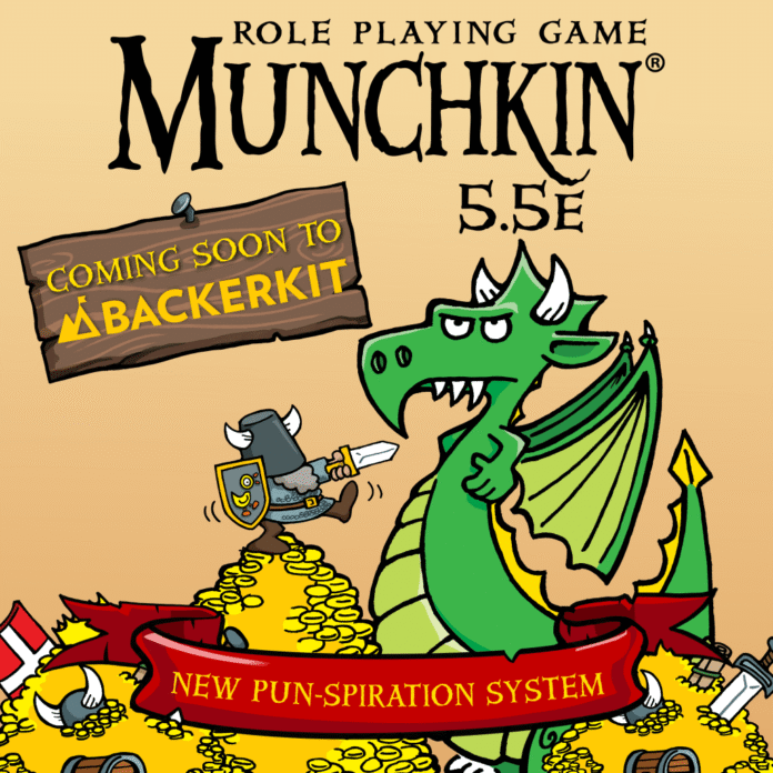 Lynnvander Studios and Steve Jackson Games have announced Munchkin 5.5E RPG