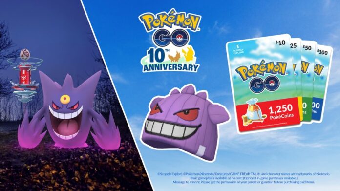 Pokémon GO Pokémon TCG 30th Celebration event brings Mega Gengar raids and Gengar Knit Cap